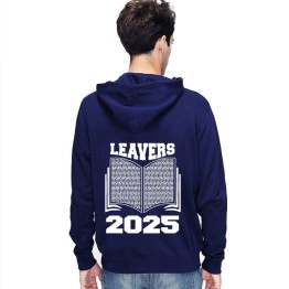 Leavers 2025 Personalized Student Names Book Style Graphic Design Stars & Stripes Hood